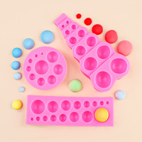 Moule en silicone DIY pour chocolat, fondant, plâtre et résine, formes semi-circulaires et sphériques, grandes et petites, pour la création de diffuseurs