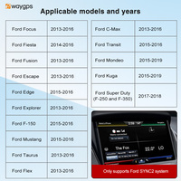 Módulo Inalámbrico Inteligente Carplay Ewaygps al por Mayor, Caja Android Auto para Ford con Sistema SYNC 2, Pantalla Original de 8 Pulgadas, 2015-2018