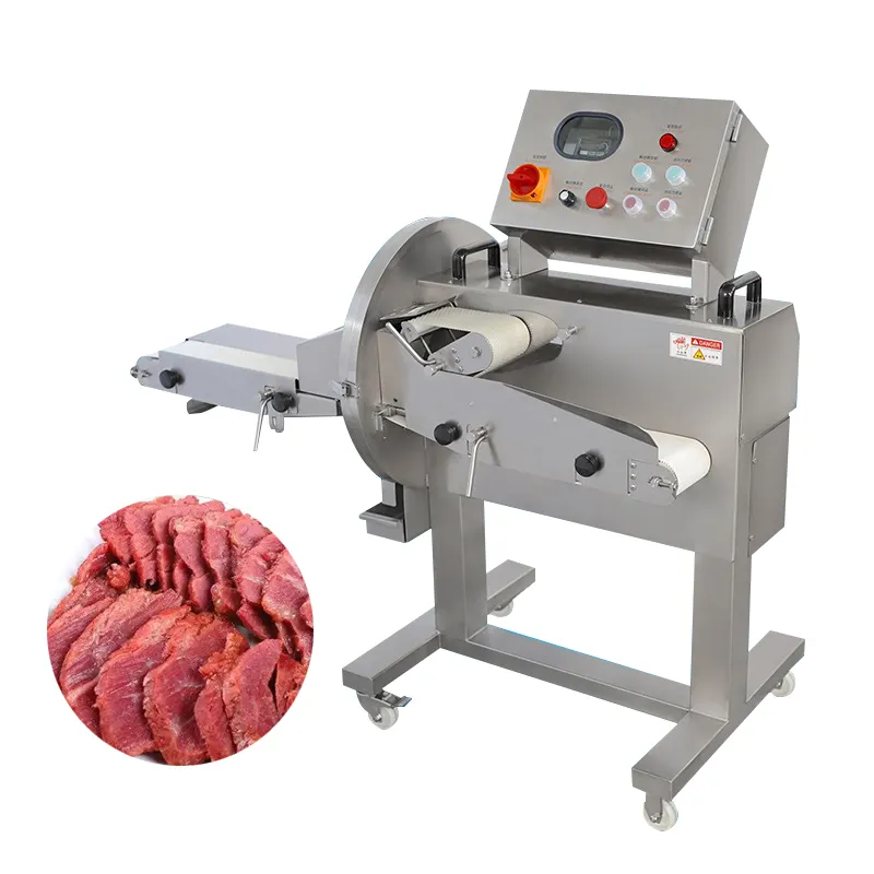 Machine automatique à trancher la viande cuite Coupeur de bœuf cuit pour jambon saucisse