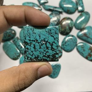 Turquoise Naturelle en Pierre Brute, Cabochon de Turquoise du Hubei AA, Pierre Précieuse Rare, Turquoise Tibétaine de Haute Qualité - Product Image 3