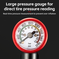 ROCKBROS Pressure Gauge CO2 Inflator Nozzle A3G Bike Tyre Inflators Bicycle Tire CO2 Pump Nozzle
