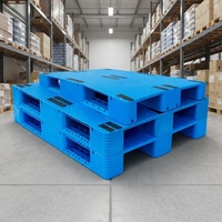 Palettes en plastique HDPE recyclables, résistantes à l'humidité, à simple face, 1200*1200, pour sacs