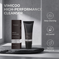 Nettoyant moussant pour le visage pour hommes, nettoyage en profondeur, contrôle du sébum, hydratant, soin des peaux grasses, usage quotidien, nettoyant moussant pour le visage en marque privée pour hommes