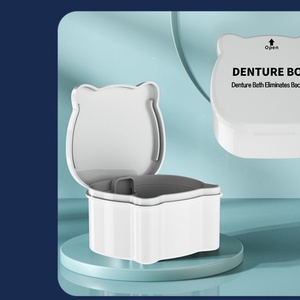 Manufacturer Logo OEM Dental Retainer Case Plastic <b>Denture</b> <b>Box</b> - Product Image 5