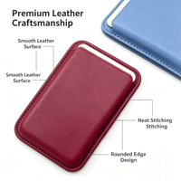 Étui portefeuille magnétique de luxe en cuir PU personnalisé OEM pour iPhone 18 Pro, avec porte-cartes d'identité/bancaire sécurisé universel