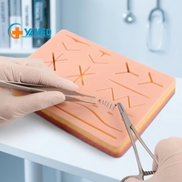 Recursos Didácticos de Ciencias Médicas, Anatomía Humana, Entrenamiento Anatómico, Kit de Práctica de Sutura Quirúrgica con Herramientas para la Piel, Modelos con Certificación CE/ISO