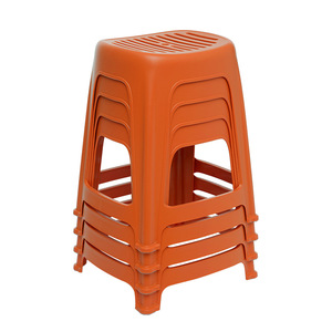 Taburete de Bar de Plástico Xitianlong 390x360x460mm, Diseño Hueco Duradero, Estilo Moderno Minimalista - Product Image 4