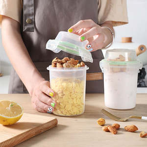 Boîte à lunch carrée pliable portable en plastique, impression écologique, jetable, compatible lave-vaisselle, récipient de stockage alimentaire pour - Product Image 2