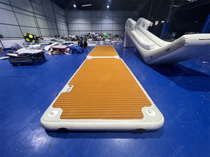 Tapis de flotteur d'eau <span class=keywords><strong>gonflable</strong></span> de divertissement flottant de l'eau avec la plate-forme <span class=keywords><strong>gonflable</strong></span> de Protection de <span class=keywords><strong>bateau</strong></span> de butoir d'aile de dock pour le <span class=keywords><strong>bateau</strong></span> - Product Image 3