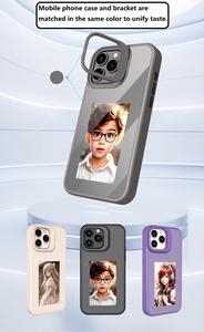 Migliore vendita di lusso magico Designer Eink <span class=keywords><strong>4</strong></span> colori schermo di visualizzazione NFC custodia del telefono <span class=keywords><strong>Cover</strong></span> per iphone 15 14 13 Pro max fai da te - Product Image 5