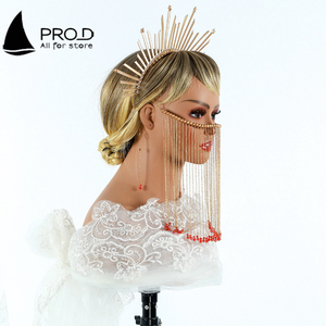 Pro D gran oferta tocado joyería sombrero pendientes modelo de exhibición peluca medio cuerpo cabeza de maniquí - Product Image 4