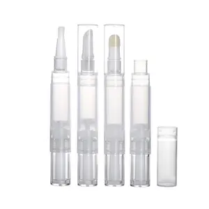 Lipgloss-Container 5 ml transparenter Kutikula-Öl-Applikator leerer Nagelöl-Twist-Pen mit Pinselspitze Wimpernwachstums-Flüssigrohr