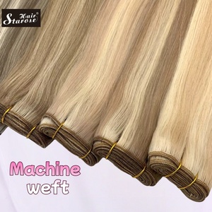 Nuovi Arrivi: Extension di Capelli Umani Vergini Biondi 100% Naturali, Vendita Top, Colore <span class=keywords><strong>Chiaro</strong></span>, Doppia Trama, Molto Richieste - Product Image 2