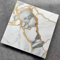 Carrelage en marbre poli 600x600 mm, carrelage en porcelaine émaillée, carrelage en porcelaine antidérapant, aspect marbre