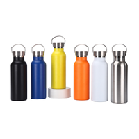Botella de Agua de Acero Inoxidable Aislada con Logotipo Personalizado, Termo de Doble Pared, a Prueba de Fugas, para Deportes, Gimnasio, Regalo Promocional, Viajes