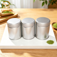 Offre Spéciale : Boîte en Métal Ronde Hermétique de Qualité Alimentaire, Personnalisable, pour le Stockage du Matcha, du Café et du Thé