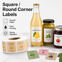 Pegatinas Adhesivas Personalizadas de Material PET, Impermeables, Fuerte Adhesión, Impresión Premium, Troqueladas, Tamaño Personalizado, para Frascos de Velas y Cosméticos