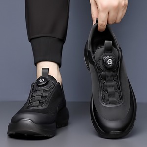 Nouvelles chaussures décontractées d'extérieur 2026 pour hommes, à semelle en caoutchouc, respirantes en maille, avec boucle rotative, pour la randonnée - Product Image 1