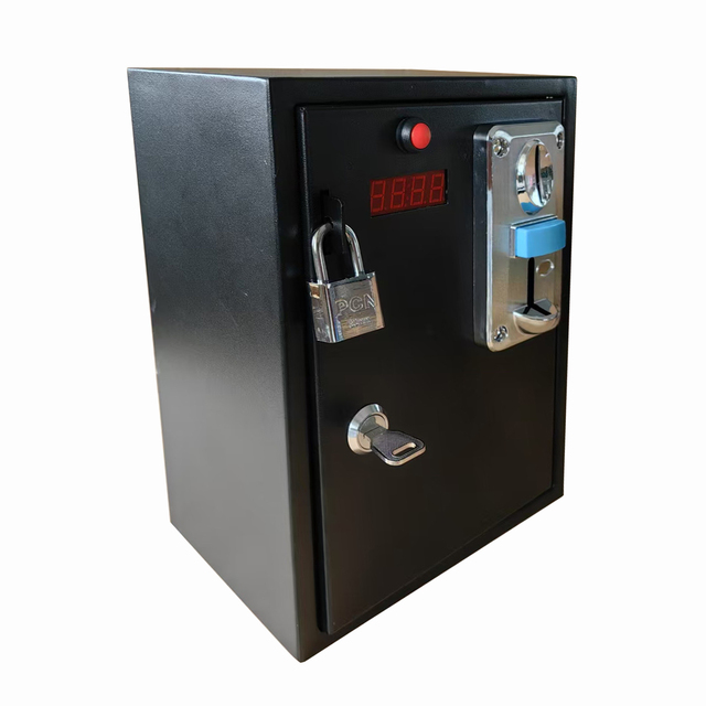 LFT CE Certified SPCC Material Coin Operated Timer Control Box Acceptor with LCD Countdown Display AC110V-240V 1 Year Warranty