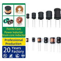 Inducteur de puissance 9*12mm 1mH 0912 Type radial Bobine en ferrite Inducteur DIP 0.5A/1A/3A 33UH 47UH 68UH 100UH 150UH 220UH 330UH 470UH