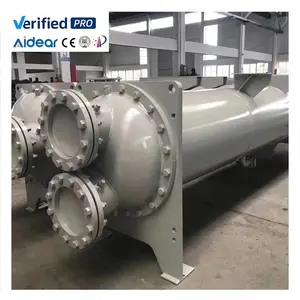 Aidear New 304 Stainless Steel Shell Tube Heat Exchanr Condenser Chemical Industries Manufacturing Plant Core Engine Motor