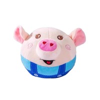 Jouet en peluche pour chien et chat, cochon électrique, balle sauteuse chantante, rechargeable par USB, jouet interactif sonore