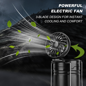 Miễn Phí Vận Chuyển Đến Mỹ Năng Lượng Mặt Trời Đèn Lồng Fan Cắm Trại Ánh Sáng <span class=keywords><strong>2</strong></span>-Trong-<span class=keywords><strong>1</strong></span> Trong Nhà Và Ngoài Trời LED Cắm Trại Lều Đa Chức Năng Xách Tay Ánh Sáng - Product Image 6