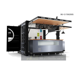 Quiosco prefabricado HEGE en contenedor de diseño moderno para cafetería HG-C17062002 - Product Image 3