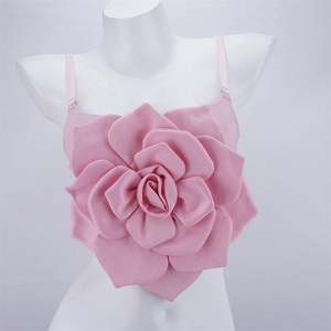 Débardeur <span class=keywords><strong>bustier</strong></span> à fleurs brodées en trois dimensions - Product Image 2