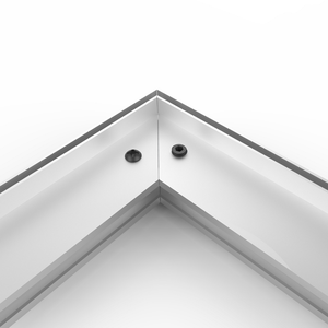 Banderole en tissu argent sans cadre, support d'intérieur pour magasin - Product Image 3