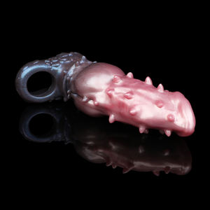 FAAK, recién llegado, anillo de silicona para pene de monstruo colorido, manga de pene de dragón, productos sexuales, agrandamiento de pene para hombres, juguete sexual - Product Image 3
