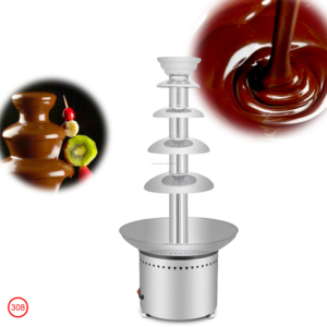 Fontaine à chocolat commerciale de haute qualité, compatible avec les fruits et les noix, haute puissance, fusion rapide, conception à température constante - Product Image 2