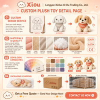 Juguetes de Peluche Personalizados de Alta Calidad, Muñecos con Forma de Animales del Bosque, Relleno Suave, Enfocados en Muestras de Diseño de Personajes Originales