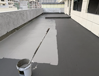 Revêtement imperméable en ciment polymère anti-ampoules pour substrat en béton à forte humidité