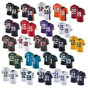 High Quality 2023 New American Football Jersey for Men Kids Embroidered Rugby Jersey Custom Design Shirts XXL NflL Jerseys