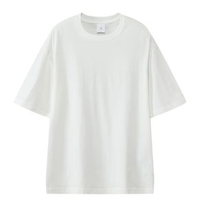 Camiseta de algodón Premium personalizada de gran tamaño Unisex bordada 280 Gsm para hombres y mujeres camiseta blanca Unisex de alta calidad - Product Image 3