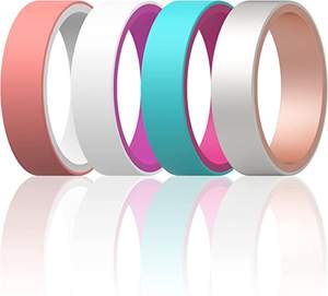 Anillos de boda de silicona para hombre y mujer, cómodos y reversibles, personalizables - Product Image 1