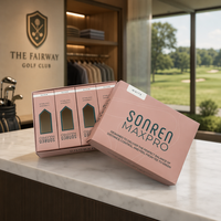 Boîte de présentation personnalisée pliable pour cartes de golf, avec impression, pour athlètes, équipement de branding, pour tournoi, MOQ 500 pièces