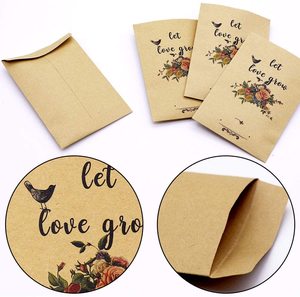 Bán Buôn Tùy Chỉnh In Tái Chế Craft Giấy Lưu Trữ Nhỏ Bag Kid Làm Vườn Thực Vật Rau Herb Flower Hạt Giống Gói Phong Bì - Product Image 5