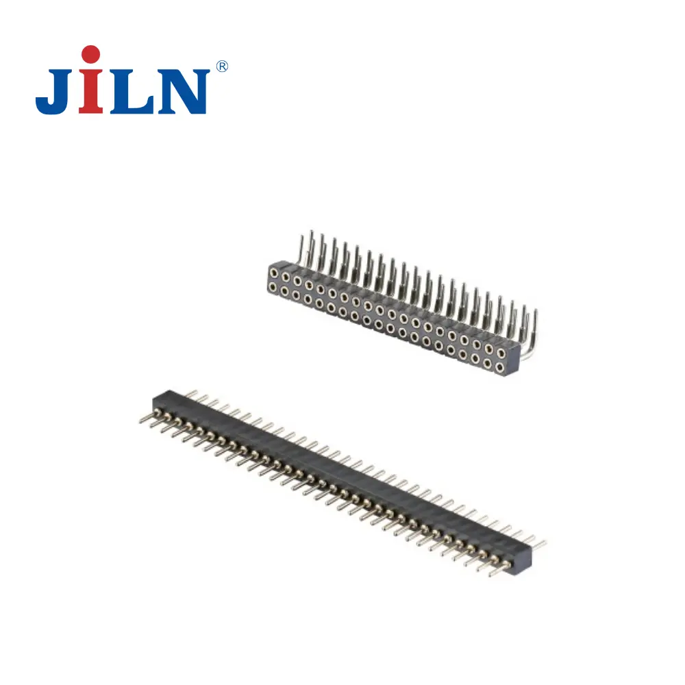 Jiln Mirco Match Connector Round Pin Header High Quality Machined Header 2.54mm Male To Female Rs232 Db9 Cable Male Female PPS