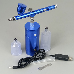 Airbrush Handheld Rechargeable <b>Pump</b> Dual Action Gravity Feed Adjustable Speed Makeup Spray Paint Portable 100-150mm - Product Image 3