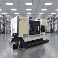 Centre d'usinage CNC VMC1370 automatique BT40 GSK, fraiseuse verticale à longue course pour le traitement de l'aluminium