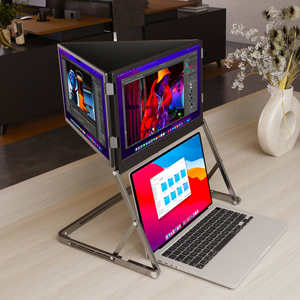 Ba Màn Hình Màn Hình 15.6 "Màn Hình 1080P FHD Ultra-Mỏng IPS Du Lịch Màn Hình Cho Máy Tính Xách Tay Kinh Doanh Sử Dụng Cắm N Chơi Cho Windows/Mac - Product Image 1