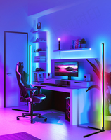 Lampe de sol moderne RGB à LED avec application et télécommande, réglable en hauteur, pour décoration intérieure de club, style Move Melody Music