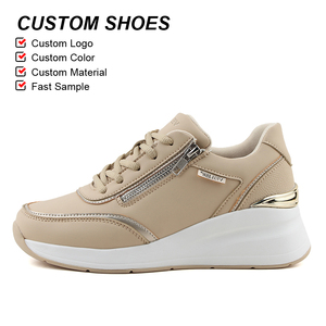 OLICOM Scarpe Casual da Donna di <span class=keywords><strong>Alta</strong></span> Qualità e Lusso <span class=keywords><strong>con</strong></span> Tacco a Zeppa, <span class=keywords><strong>Suola</strong></span> Comfort e Aumento di Altezza, <span class=keywords><strong>Sneakers</strong></span> da Donna - Product Image 2