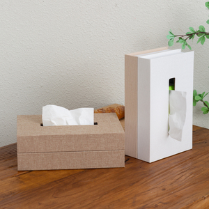 Boîte à mouchoirs en forme de <span class=keywords><strong>livre</strong></span> décorée en tissu de lin haut de gamme, boîte de rangement avec un faux <span class=keywords><strong>livre</strong></span> comme accessoire créatif. - Product Image 3