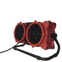 Ventilateur d'air à double axe TwinForce 1450CFM Débit d'air élevé Conduit flexible compatible 360 °   Ventilateur de séchage de tapis rotatif certifié ETL/CETL