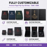Boîte cadeau magnétique personnalisée en gros avec logo, emballage de luxe rigide noir mat, boîte en papier à rabat avec fermeture magnétique