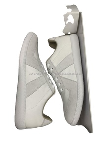 Chaussures de marche unisexes en <span class=keywords><strong>cuir</strong></span> véritable de marque de créateur, baskets décontractées à lacets, patchwork noir, semelle en caoutchouc confortable - Product Image 2
