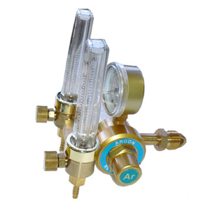 Détendeur d'argon avec débitmètre à double tube, réducteur de pression 1-25, monophasé - Product Image 1